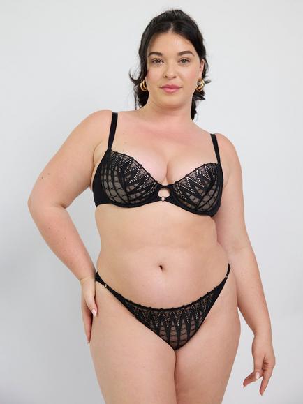 Maison Lejaby Dreamcatcher Underwired Half-Cup Bra, Noir, Noir