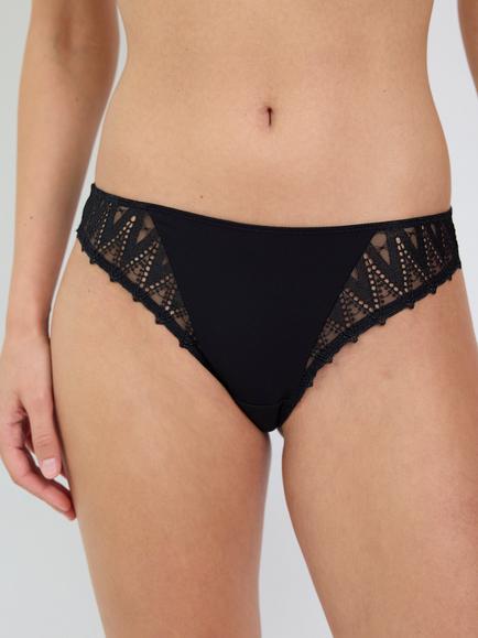 Maison Lejaby Dreamcatcher Bikini Knickers, Noir - view 2, Noir