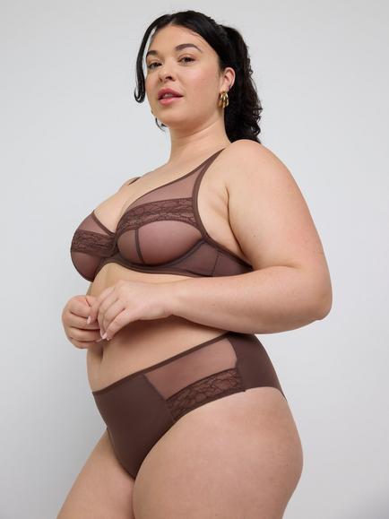 Maison Lejaby Nudite Shorty Knickers, Espresso Dust - view 2, Espresso Dust