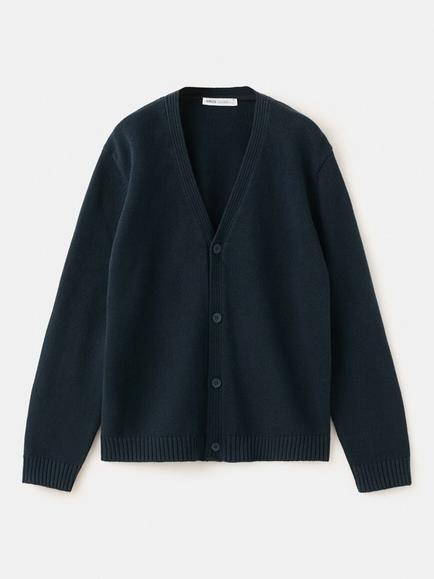 Mango Kids' V-Neck Cardigan, Navy, Navy
