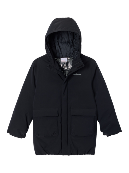 Columbia Kids' Highland Haven Insulated Parka Coat, Black, Black