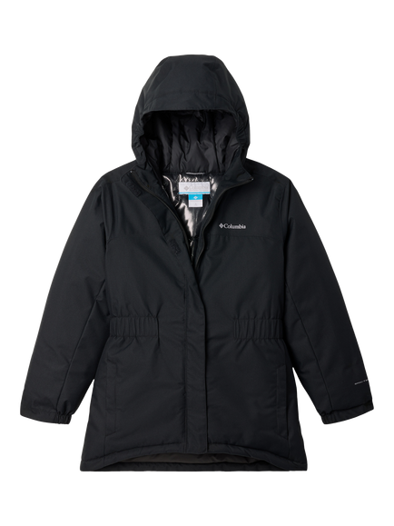 Columbia Kids' Hikebound II Water Resistant Hooded Jacket, Black, Black
