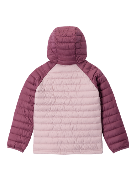 Columbia Kids' Powder Lite Hooded Puffer Jacket, Mineral Pink - view 2, Mineral Pink