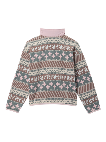 Columbia Kids' Youth Sequoia Grove Fleece Jacket, Iron/Pink - view 2, Iron/Pink