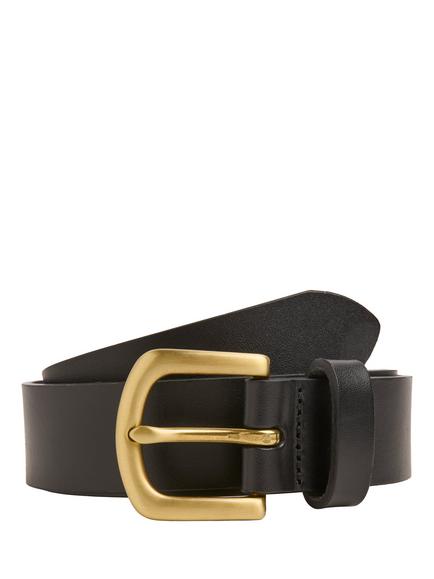 Celtic & Co. Leather Jeans Belt, Black - view 2, Black