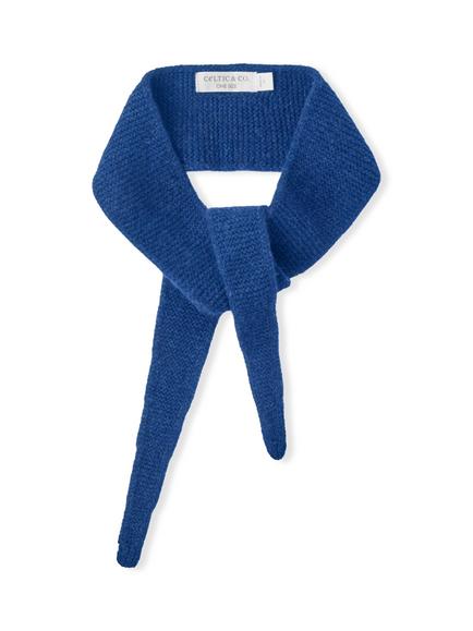 Celtic & Co. Garter Stitch Wool Neck Tie, Cobalt