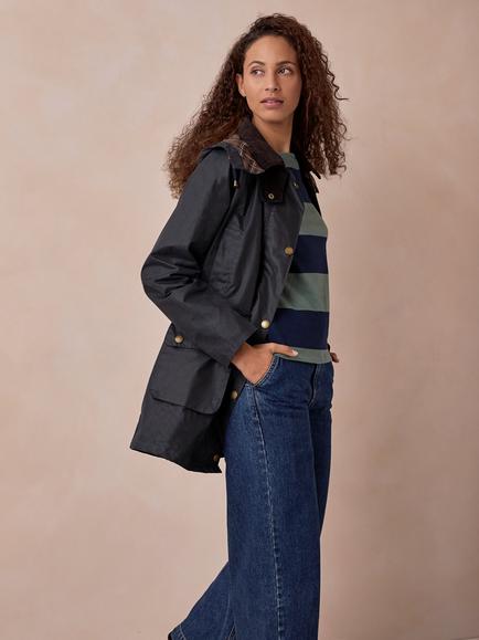 Celtic & Co. Classic Wax Cotton Jacket, Navy - view 2, Navy