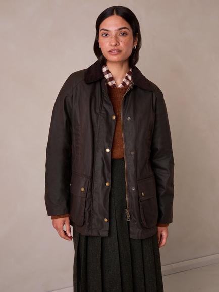Celtic & Co. Raglan Sleeve Waxed Jacket, Chocolate, Chocolate