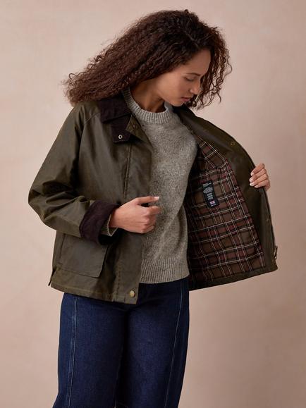 Celtic & Co. Wax Country Jacket, Olive - view 2, Olive