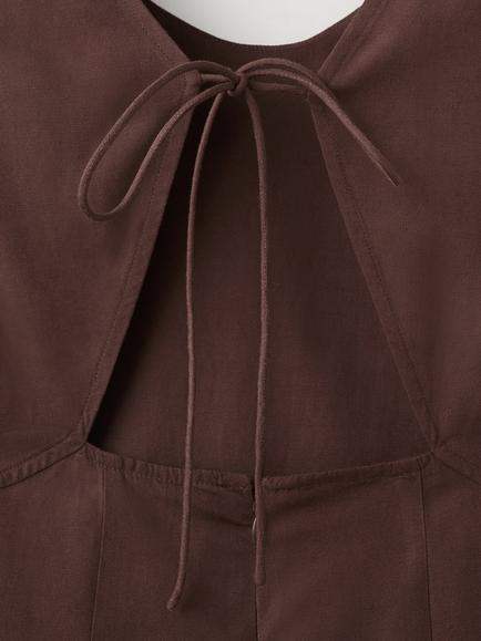 Mango Vestido Juli Sleeveless Midi Dress - view 2, Brown