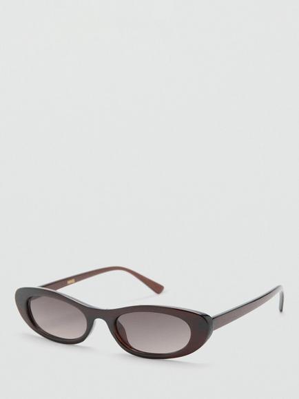 Mango Oval Sunglasses, Brown