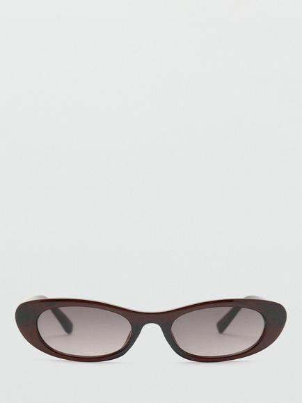 Mango Oval Sunglasses - view 2, Brown