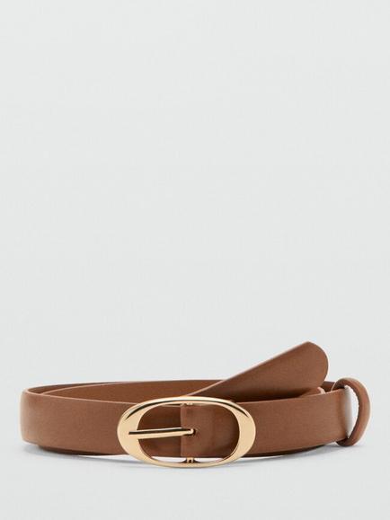 Mango Oval Belt, Caramel