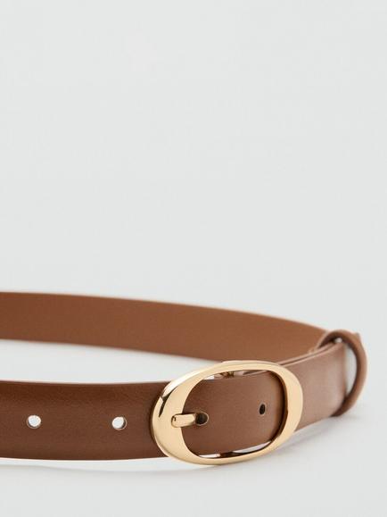 Mango Oval Belt - view 2, Caramel