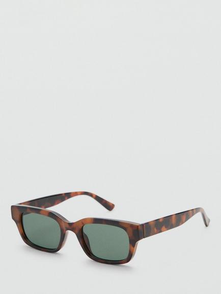 Mango Rectangular Sunglasses, Chocolate, Chocolate