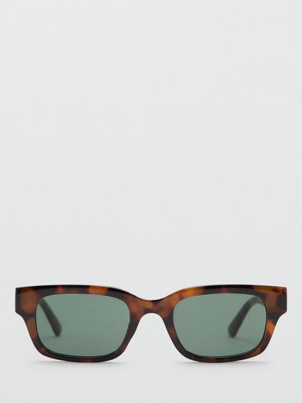 Mango Rectangular Sunglasses, Chocolate - view 2, Chocolate