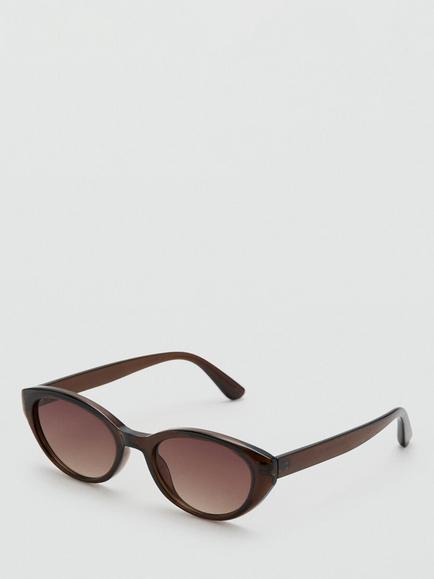 Mango Oval Sunglasses, Brown