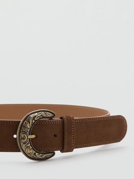 Mango Western Belt, Brown - view 2, Brown