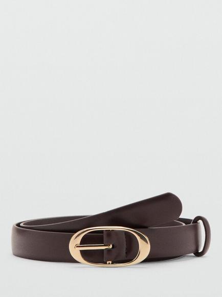 Mango Oval Belt, Chocolate