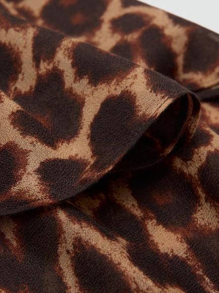 Mango Fular Leona Rectangular Scarf, Chocolate - view 2, Chocolate