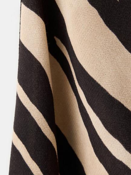 Mango Animal Print Sleeveless Maxi Dress, Black - view 2, Black