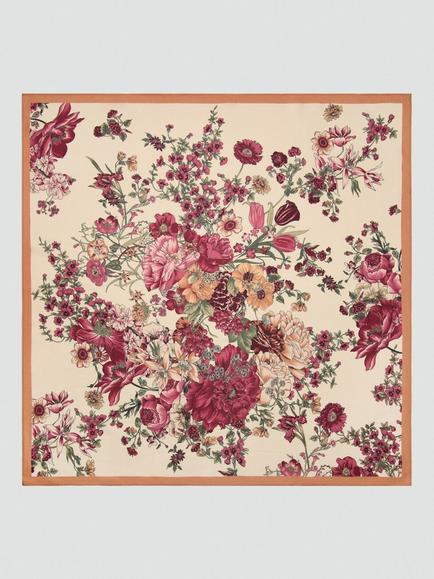 Mango Floral Square Scarf, Multi, Multi