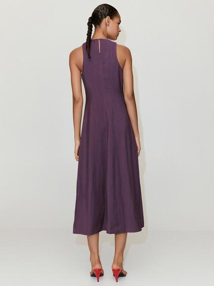 Mango Sleeveless Maxi Dress, Viiolet - view 2, Violet