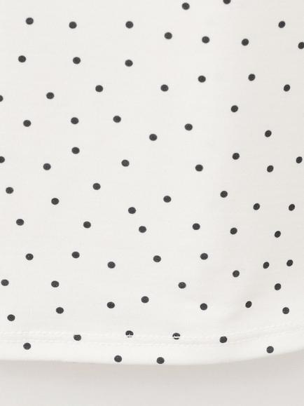 Mangp Polka Dot Halterneck Maxi Dress, Raw - view 2, Raw