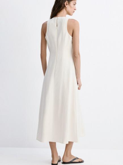 Mango Sleeveless Maxi Dress, Raw - view 2, Raw