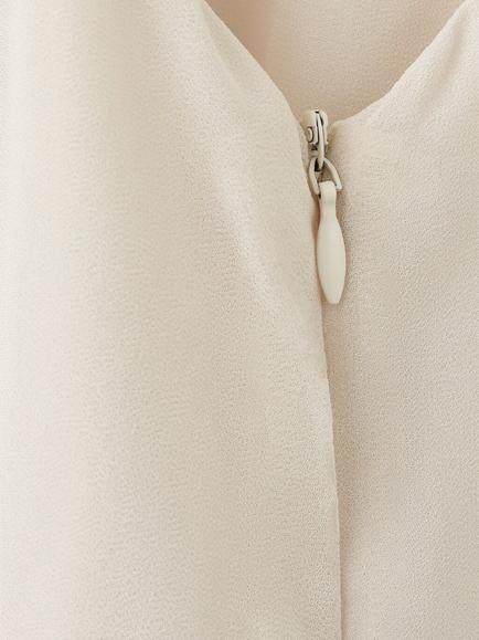 Mango Halterneck Pleated Mini Dress, Raw - view 2, Raw