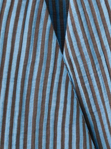 Mango Draped Blouse - view 2, Blue