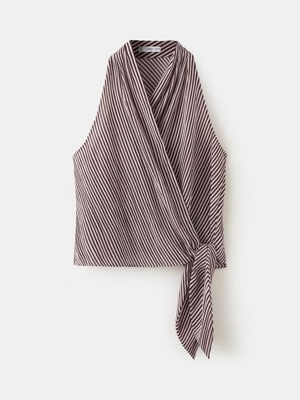 Mango Draped Blouse, Garnet