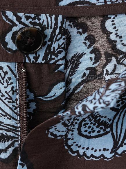 Mango Floral Shorts, Brown - view 2, Brown
