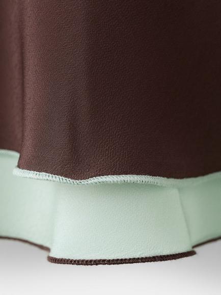 Mango A-Line Midi Skirt, Brown - view 2, Brown
