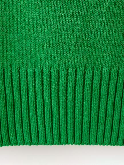 Mango Short Sleeve Jumper, Green - view 2, Green