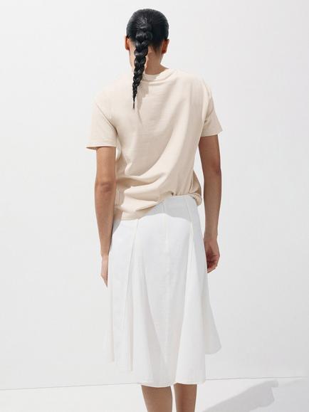 Mango Camiseta Cotoon Graphic T-Shirt, Beige - view 2, Beige