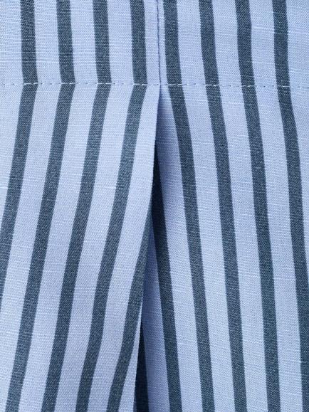 Mango Stripe Wide Leg Trousers, Sky Blue - view 2, Sky Blue