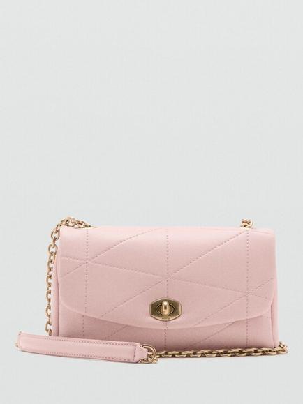Mango Kira Chain Strap Shoulder Crossbody Bag, Nude