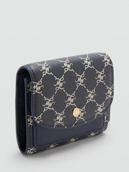 Mango Coin Purse - view 2, Navy