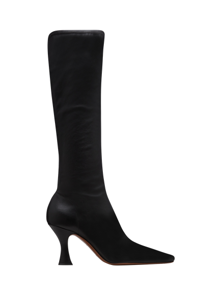 NEOUS Ran Stretch Knee High Boots, Black, Black