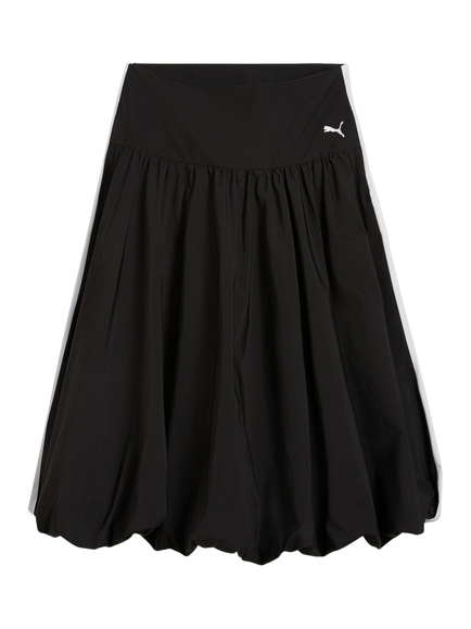 PUMA T7 Balloon Midi Skirt, Puma Black - view 2, Puma Black