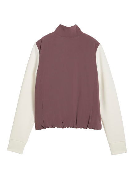 PUMA CLOUDSPUN Fleece Hybrid Golf Jacket, Rich Cocoa-white - view 2, Rich Cocoa-white