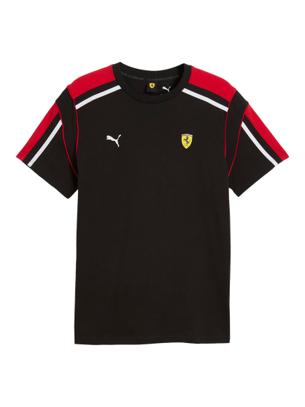 PUMA x Scuderia Ferrari MT7 Crew Neck Cotton T-Shirt, Puma Black - view 2, Puma Black