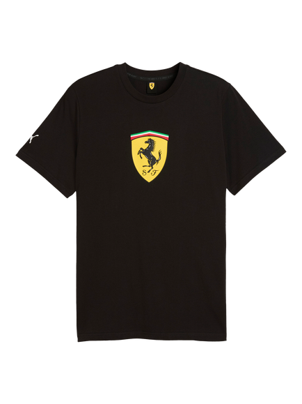 PUMA x Scuderia Ferrari Coloured Shield Crew Neck Cotton T-Shirt - view 2, Puma Black