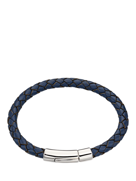 Little Star Kids' Hugo Leather Bracelet, Silver, Silver