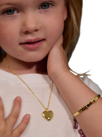 Little Star Baby Flores Bangle, Gold - view 2, Gold