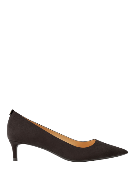 Michael Kors Alina Flex Kitten Heel Court Shoes, Chocolate, Chocolate