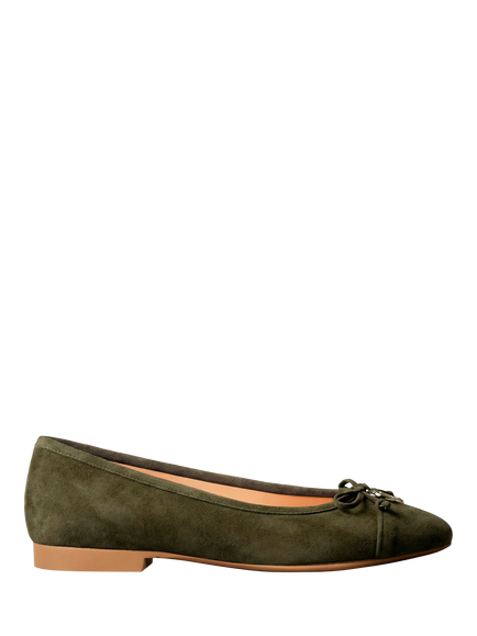 Michael Kors Piper Suede Ballet Flats, Loden, Loden