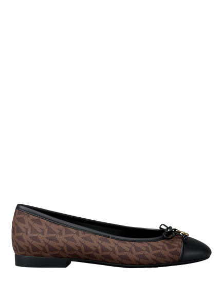 Michael Kors Piper Monogram Ballerina Pumps, Signature, Signature