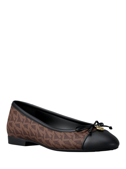Michael Kors Piper Monogram Ballerina Pumps, Signature - view 2, Signature